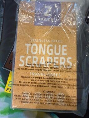 Stainless Steel Tongue Scraper with Travel Case